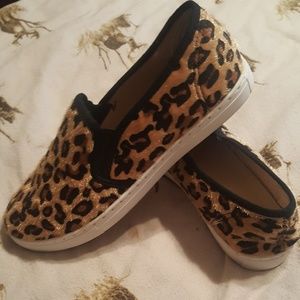 Anna Cheetah Slip-on Tennis Shoes